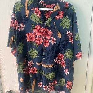 Tropical Floral Men's Casual Shirt